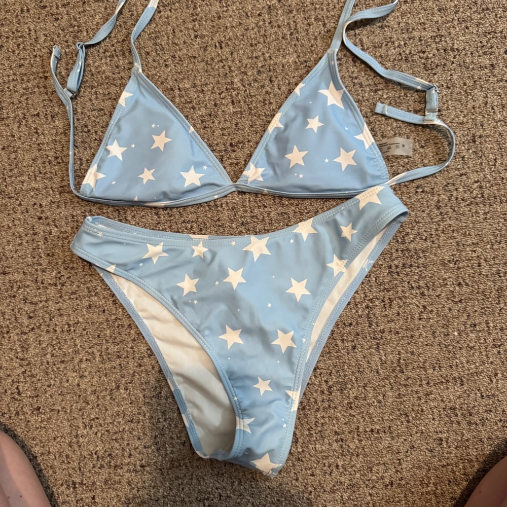Blue Star Bikini Set